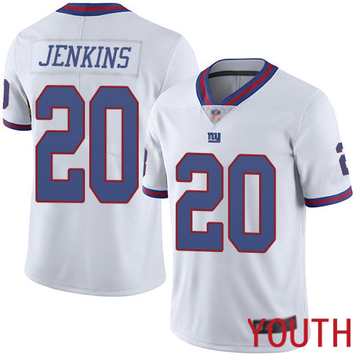 Youth New York Giants #20 Janoris Jenkins Limited White Rush Vapor Untouchable Football NFL Jersey->youth nfl jersey->Youth Jersey